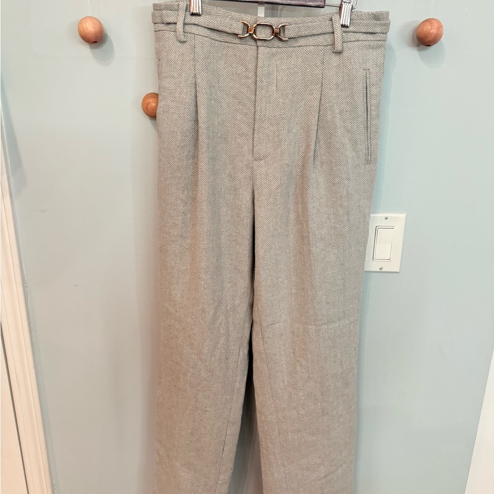 Petite Studio Light Gray Wool Pants - Picture 4 of 4
